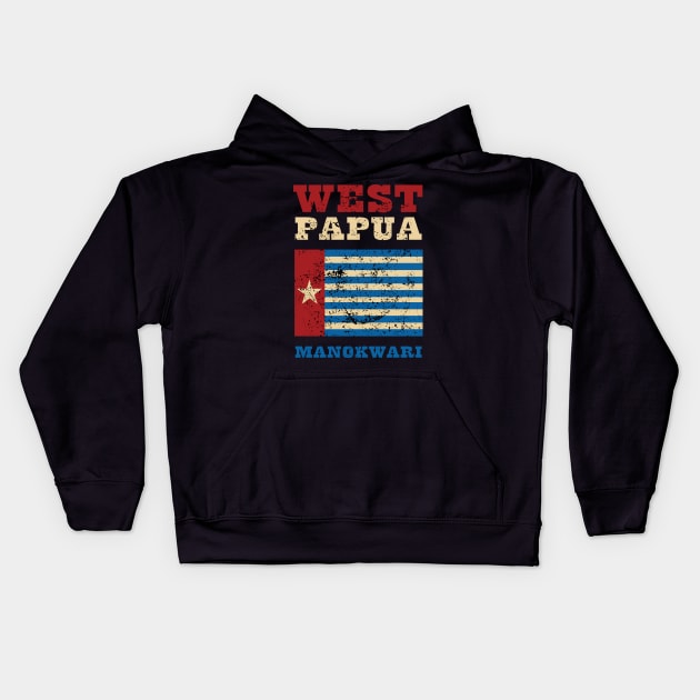 Flag of West Papua Kids Hoodie by KewaleeTee